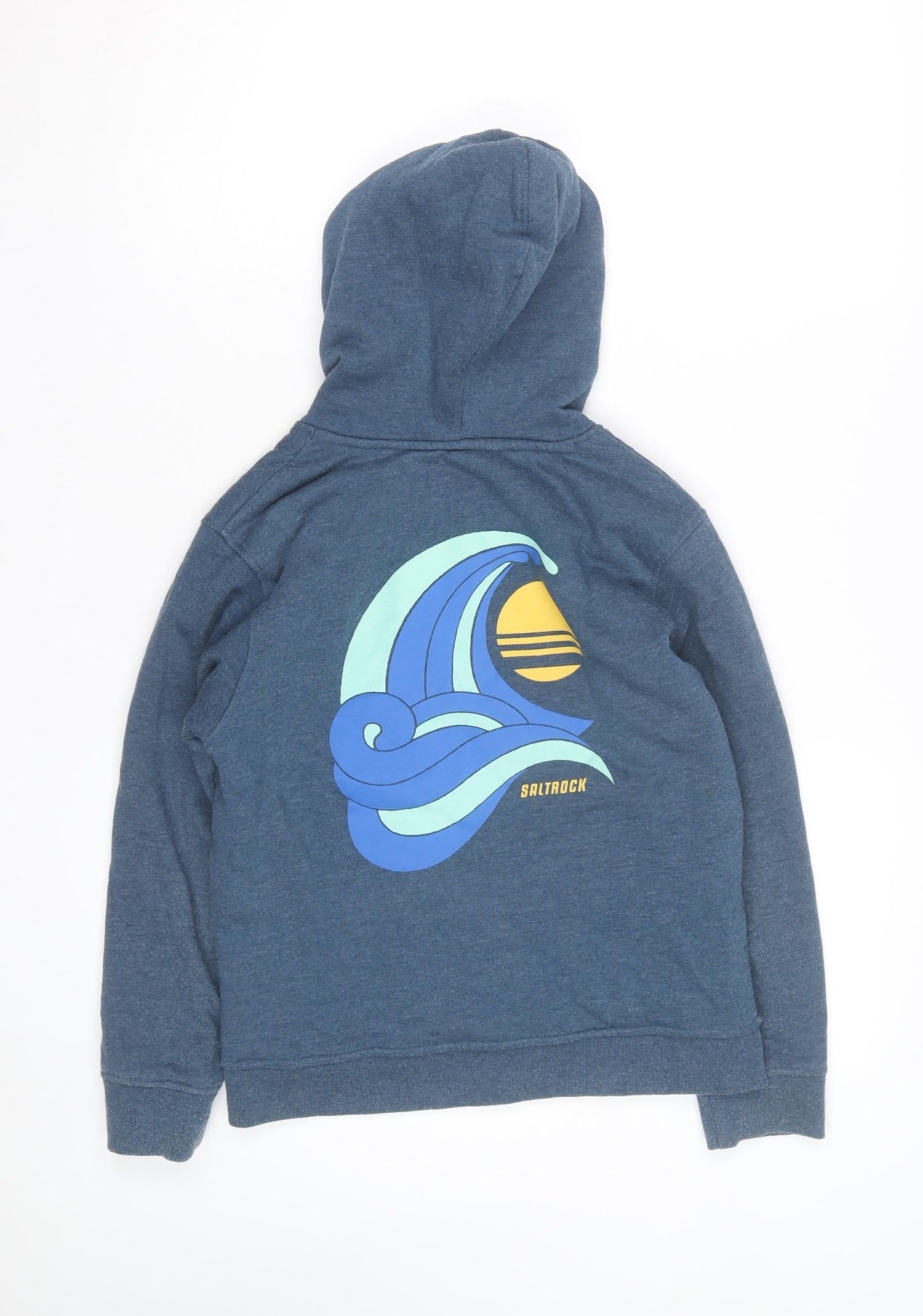 Saltrock Boys Blue Full Zip Surf Hoodie Sherpa Lined Size 13 Years
