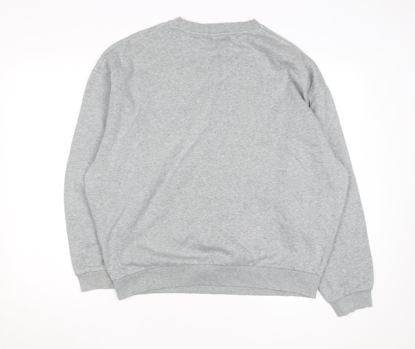 ASOS Men’s Grey Pullover Sweatshirt Size M Regular Fit Crew Neck