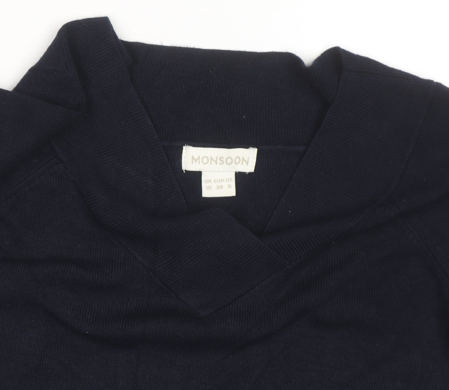 Monsoon Women’s Blue V-Neck Knit Jumper Size 10