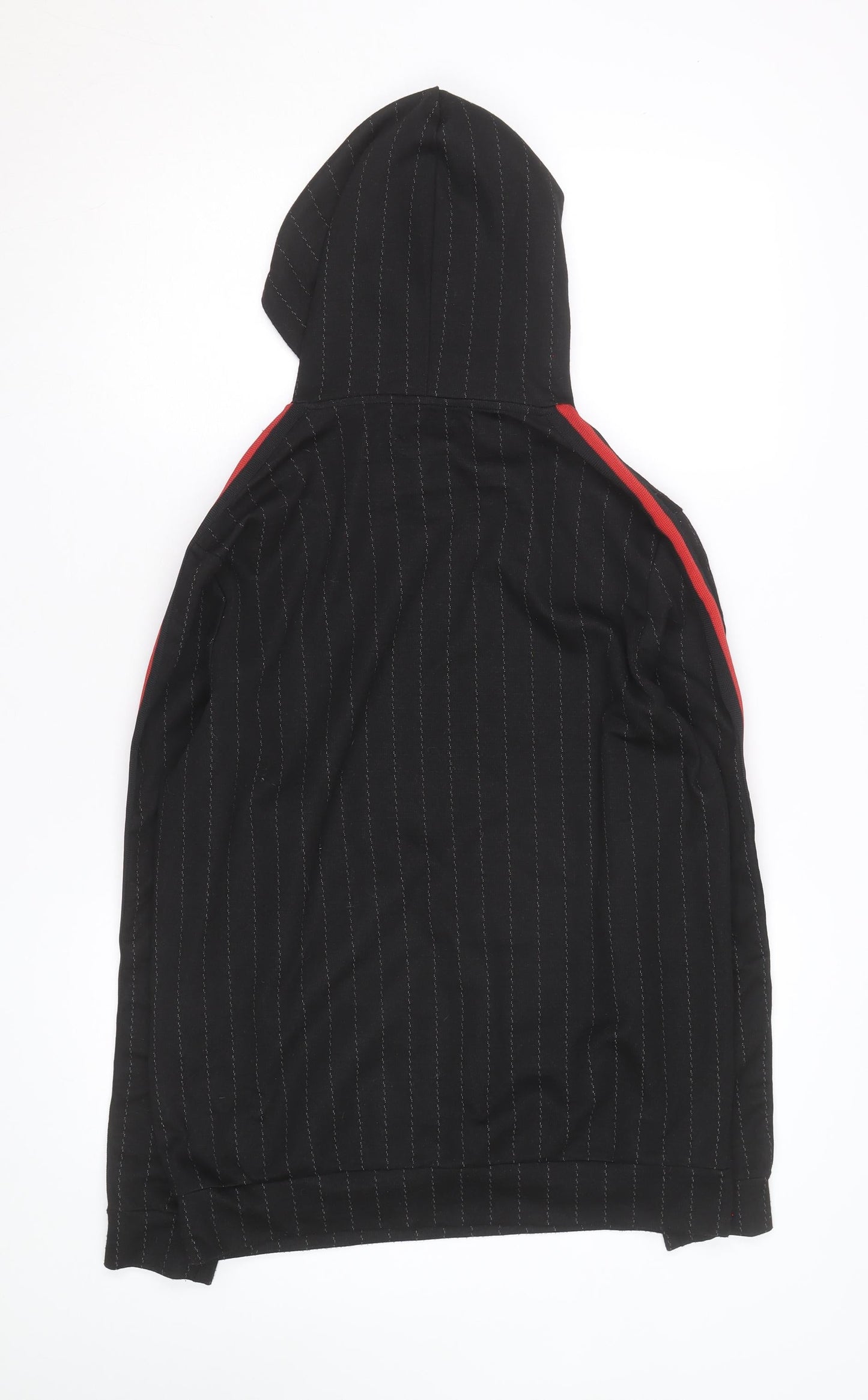 BoohooMAN Men’s Black Striped Pullover Hoodie Size M