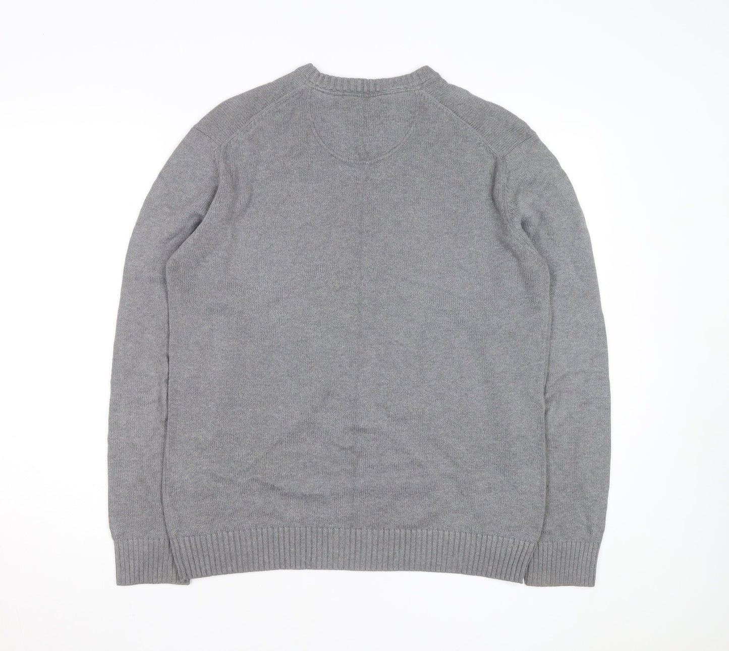 Hackett Men’s Grey Cotton Crew Neck Jumper Size L