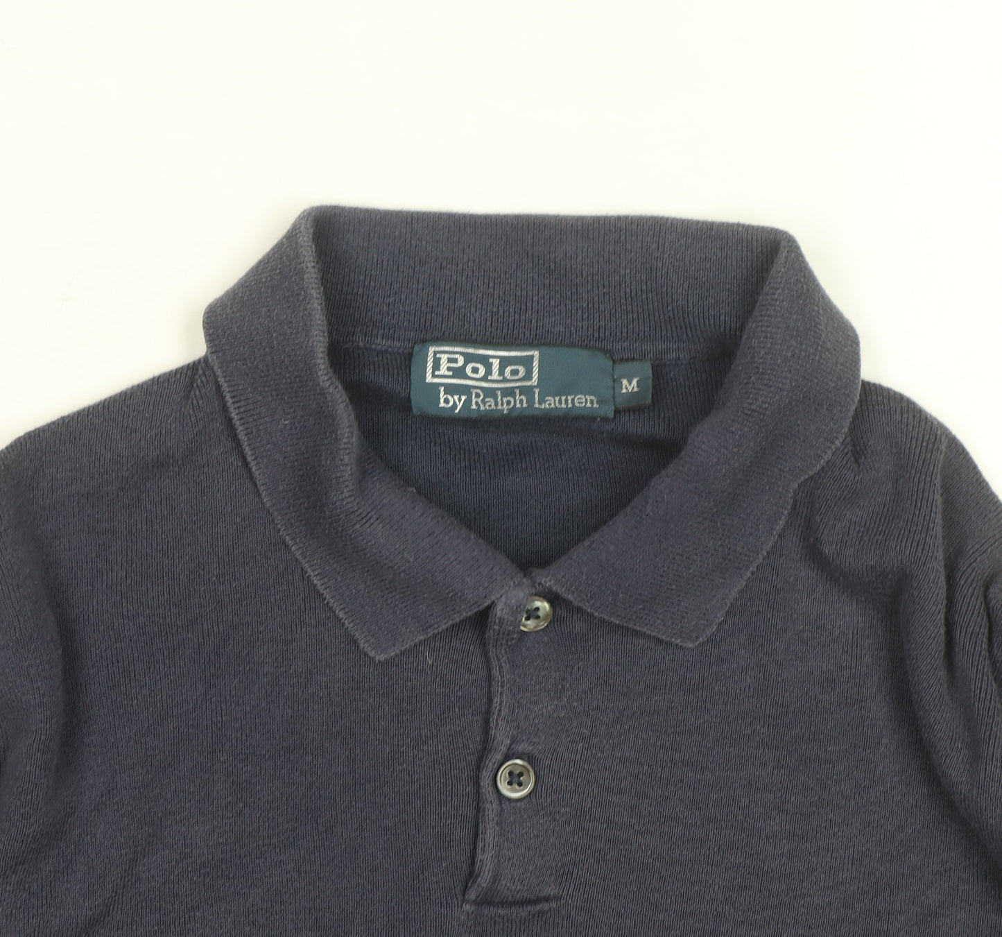 Ralph Lauren Men's Blue Long Sleeve Cotton Polo Shirt M