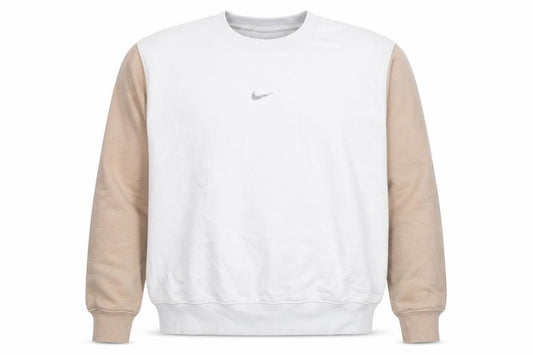 Nike Men's Beige Pullover Sweatshirt Size M Crew Neck Fleece
