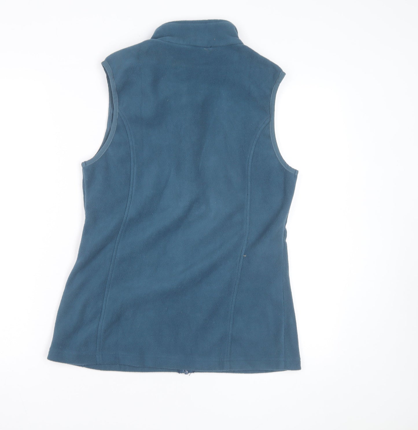 33,000ft Women's Blue Fleece Waistcoat UK 10 Sleeveless Zip Front