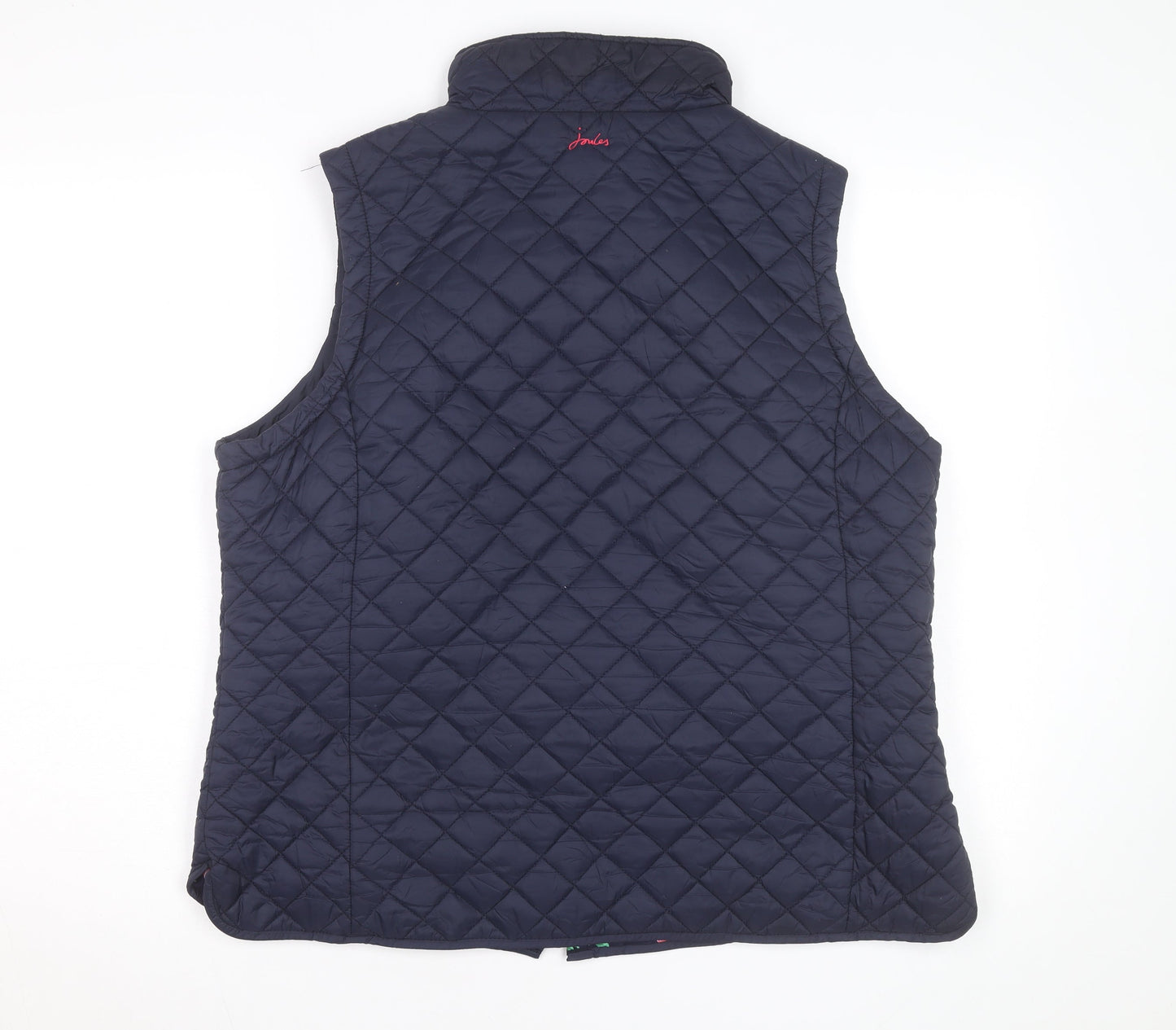 Joules Women's Blue Quilted Waistcoat Gilet Size 18 Lightweight
