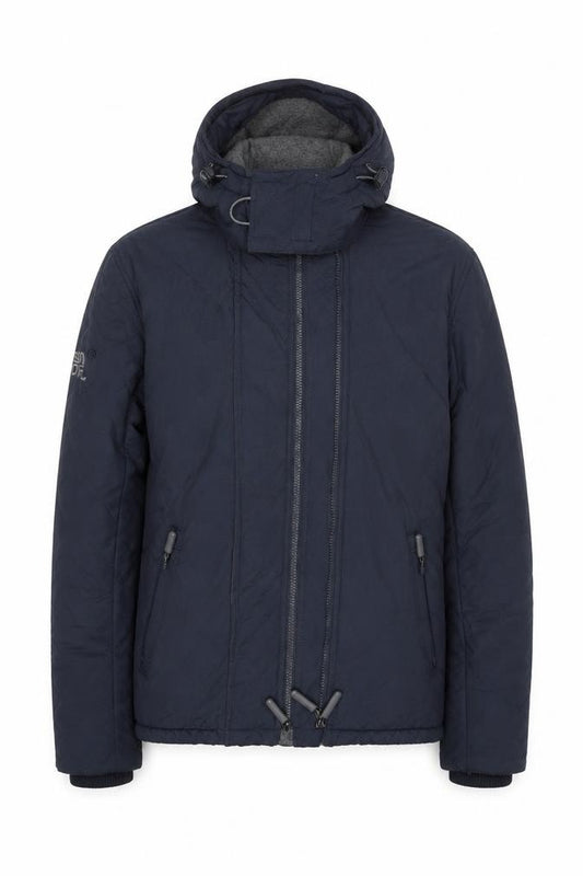 Superdry Men's Blue Hooded Windbreaker Jacket Size M
