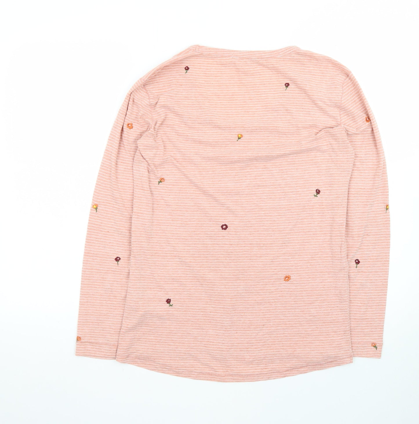 Next Women’s Pink Floral Striped Long Sleeve T-Shirt Size 8