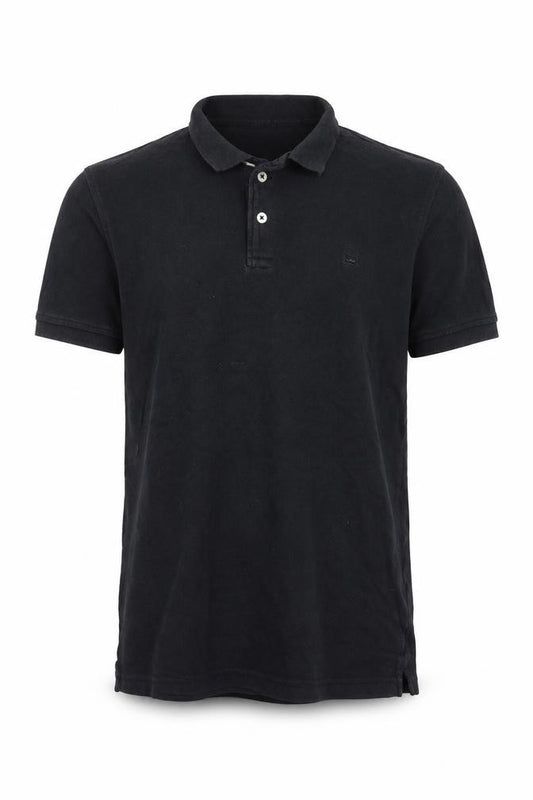 Zara Essentials Men's Black Short Sleeve Classic Fit Polo Shirt Size S