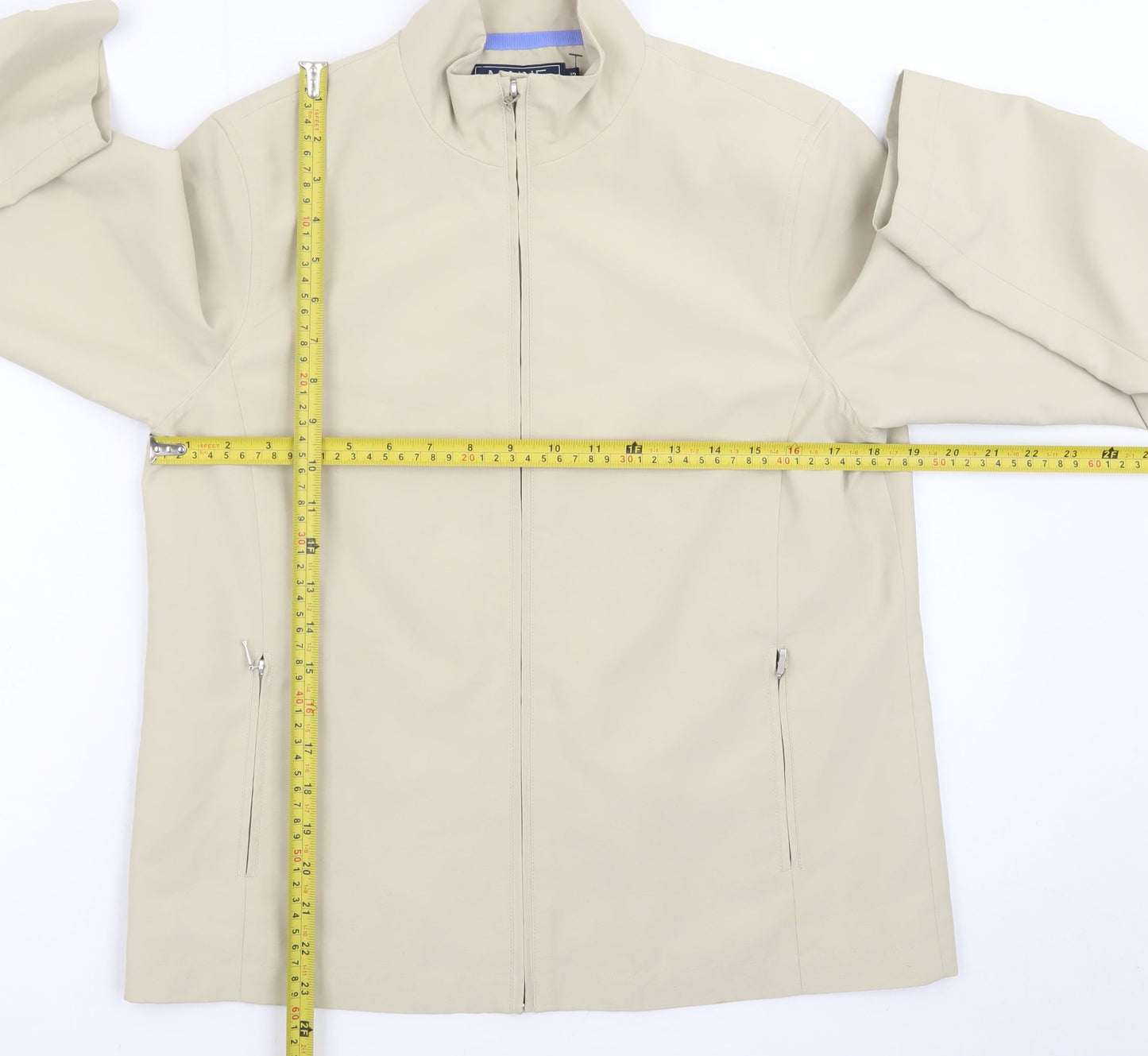 Maine New England Women’s Beige Full Zip Softshell Jacket Size 12