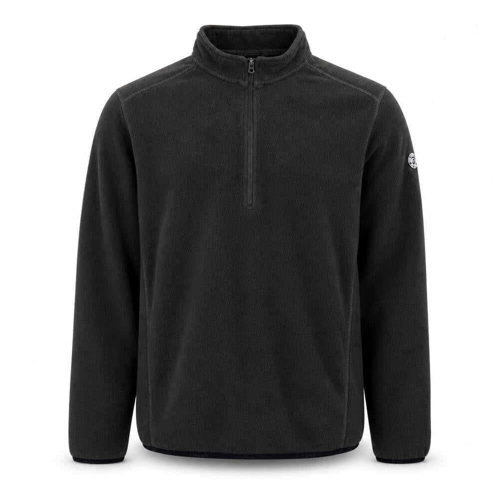 TOG24 Men's Black Fleece 1/4 Zip Pullover Sweatshirt M