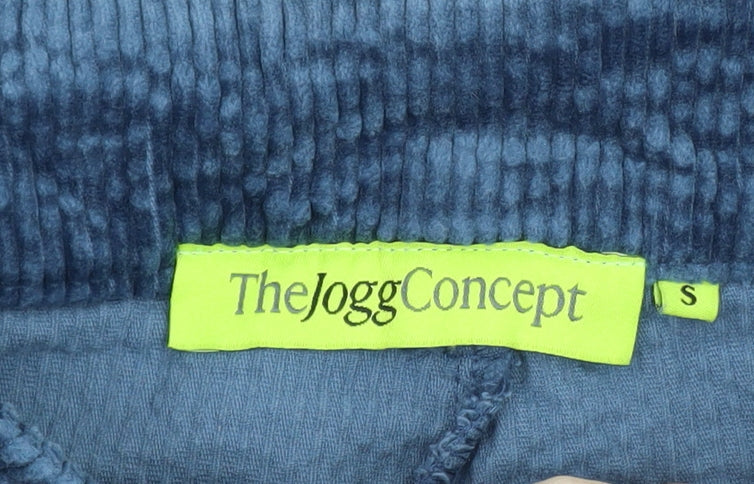 The Jogg Concept Men's Blue Corduroy Trousers Size S Regular Fit