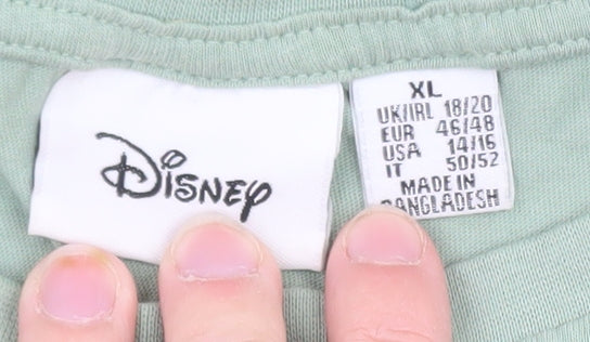 Disney Women’s Green Lion King T-Shirt XL Short Sleeve Cotton