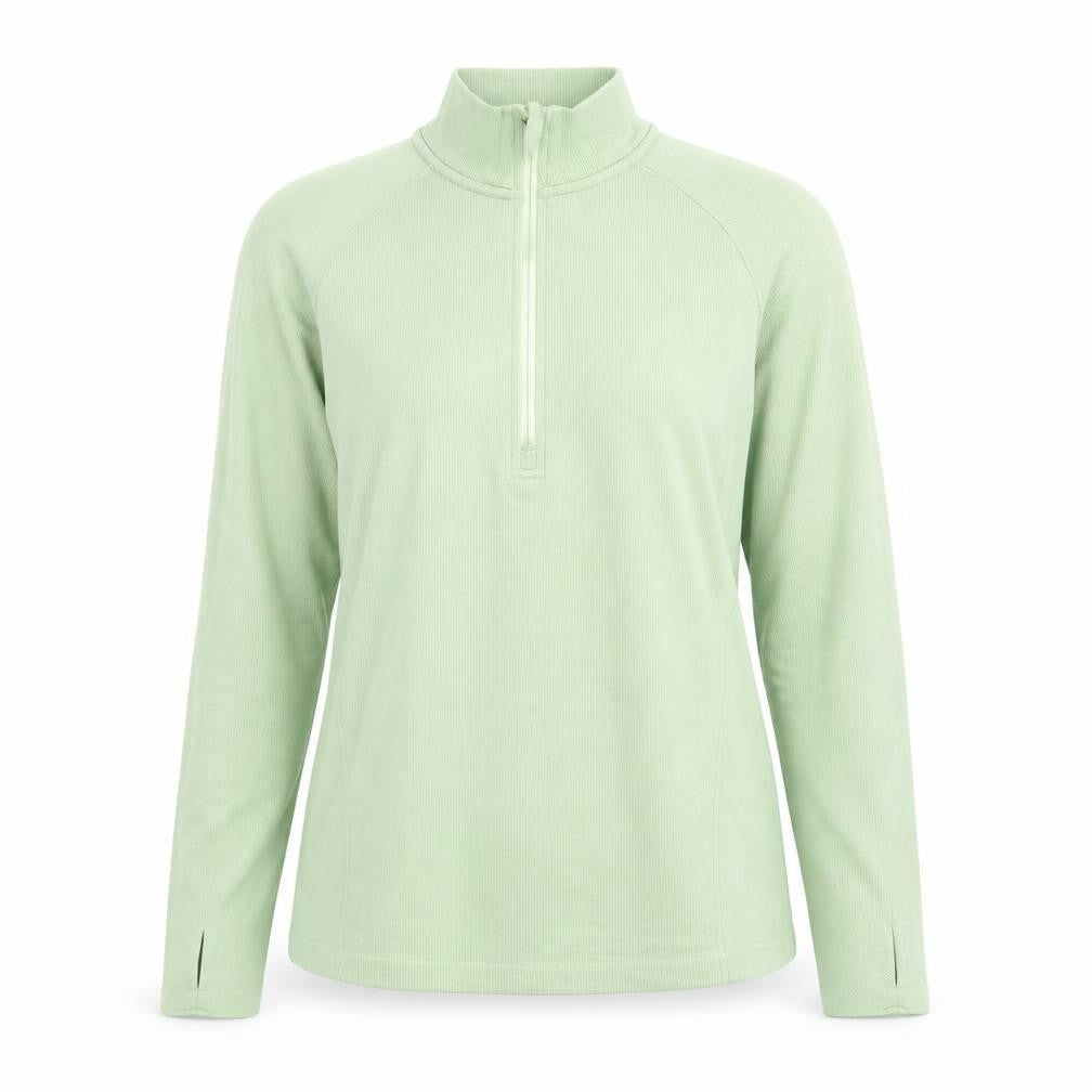 H&M Sport Women Green Slim Fit 1/2 Zip Activewear Jacket Size S