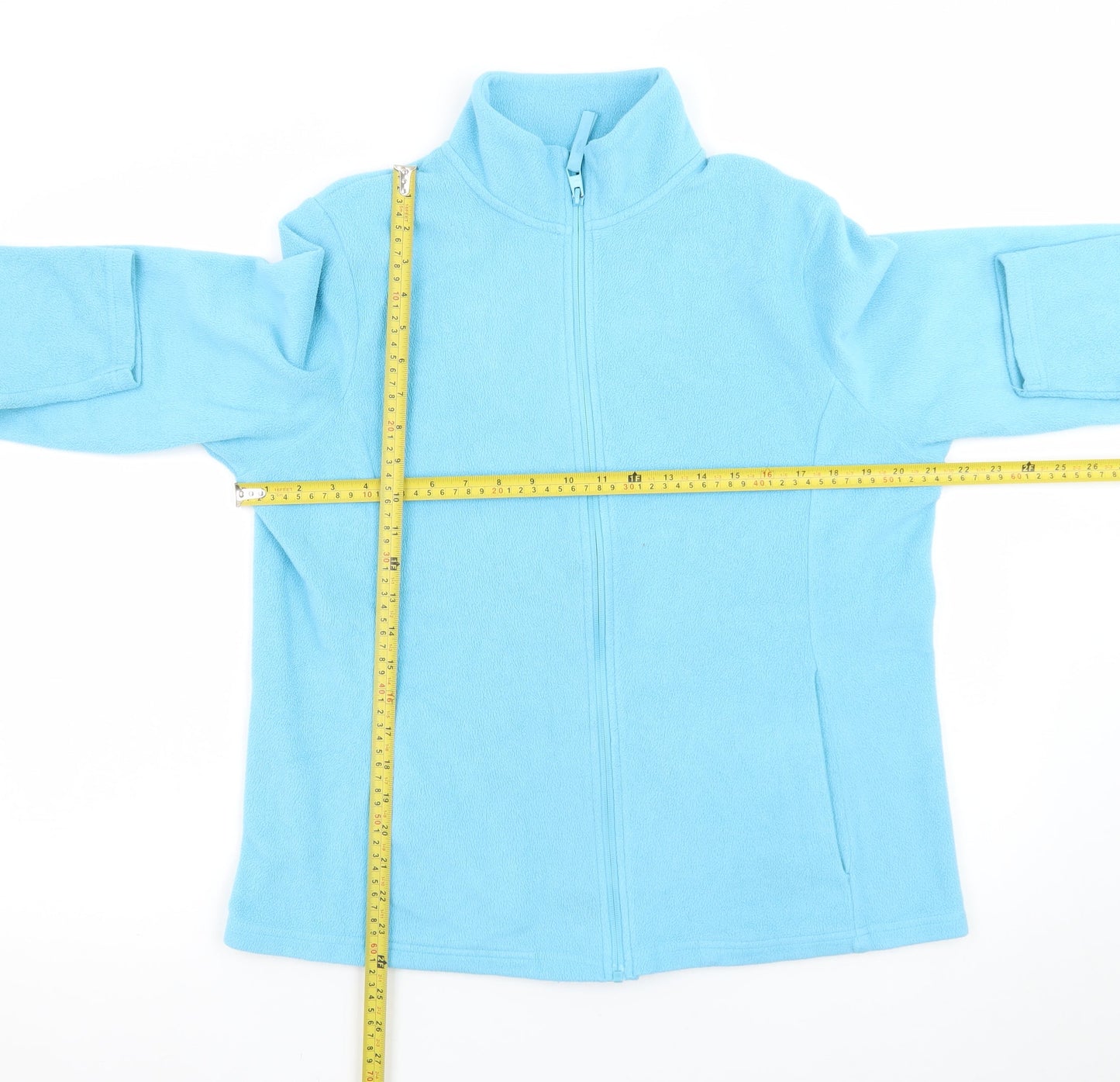 Dunnes Stores Women Blue Fleece Full Zip Jacket Size 16