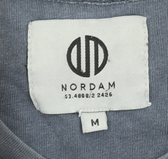Nordam Men’s Blue Cotton Crew Neck Short Sleeve T-Shirt M