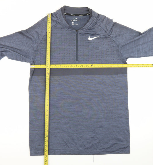 Nike Dri-FIT Men's Blue Small Golf 1/2 Zip Track Jacket