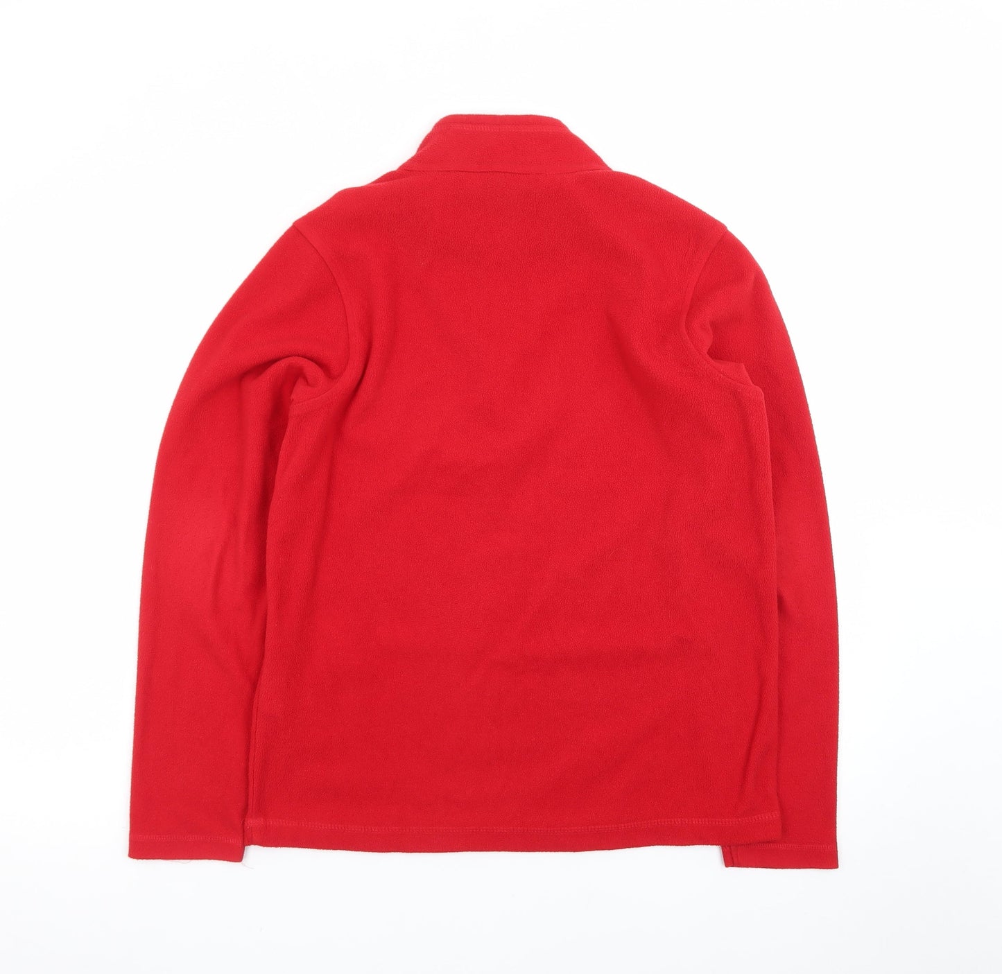 Regatta Boys Red Fleece Pullover Sweatshirt 1/4 Zip Size 16 Years