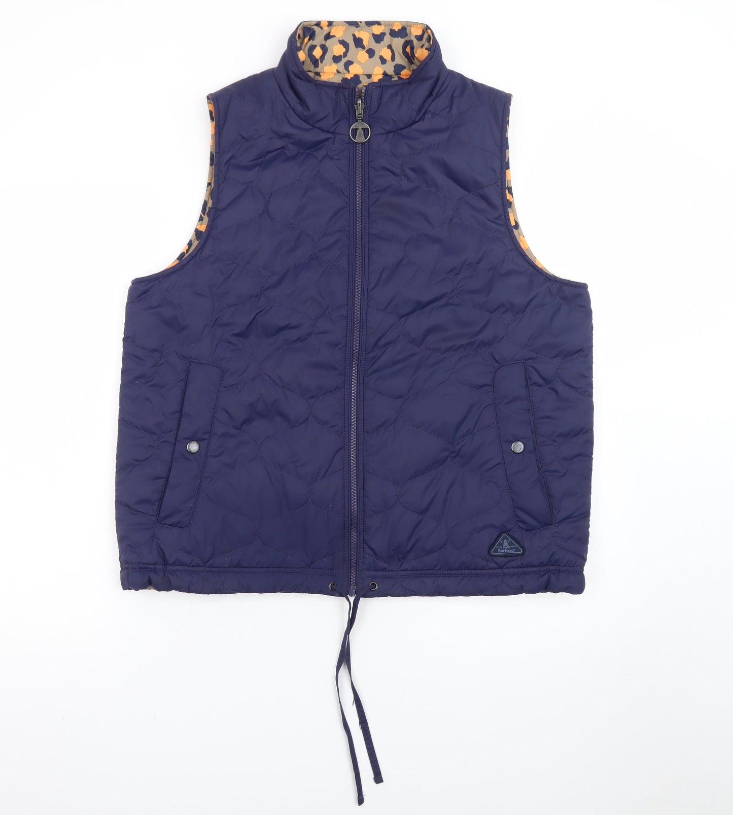 Barbour Womens Blue Quilted Waistcoat Size 14 Outdoor Gilet