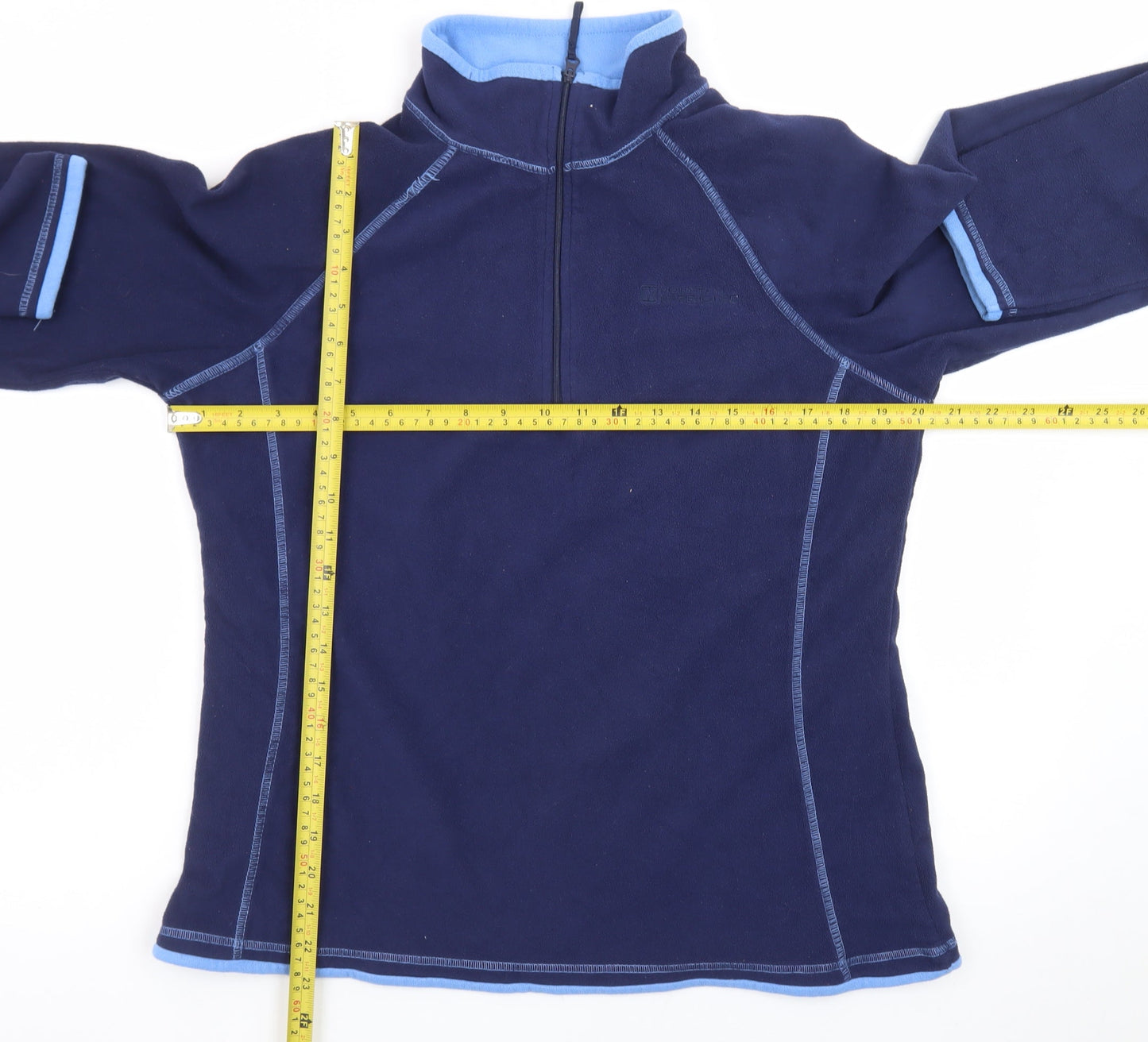 Mountain Warehouse Women's Navy Blue Fleece Pullover UK 14 Half Zip Sweatshirt