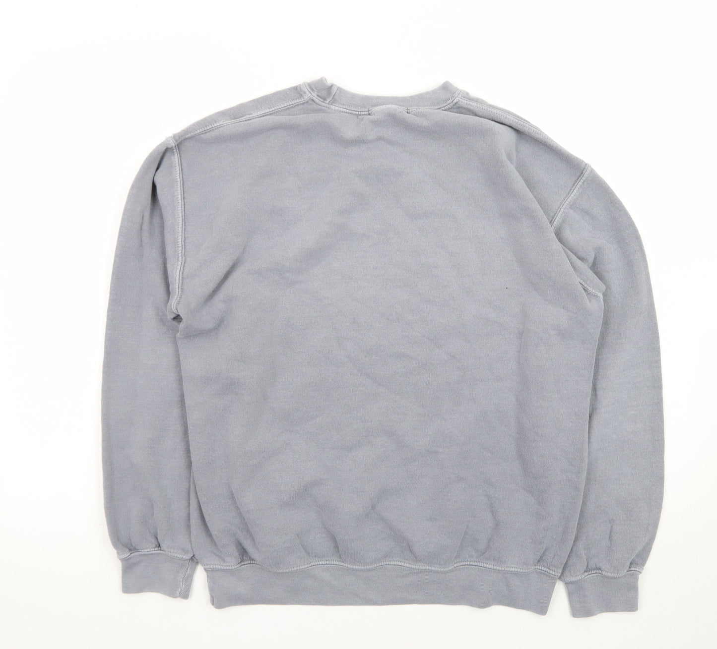 Missguided Women's Grey Small Pullover Sweatshirt Casual Cotton Blend