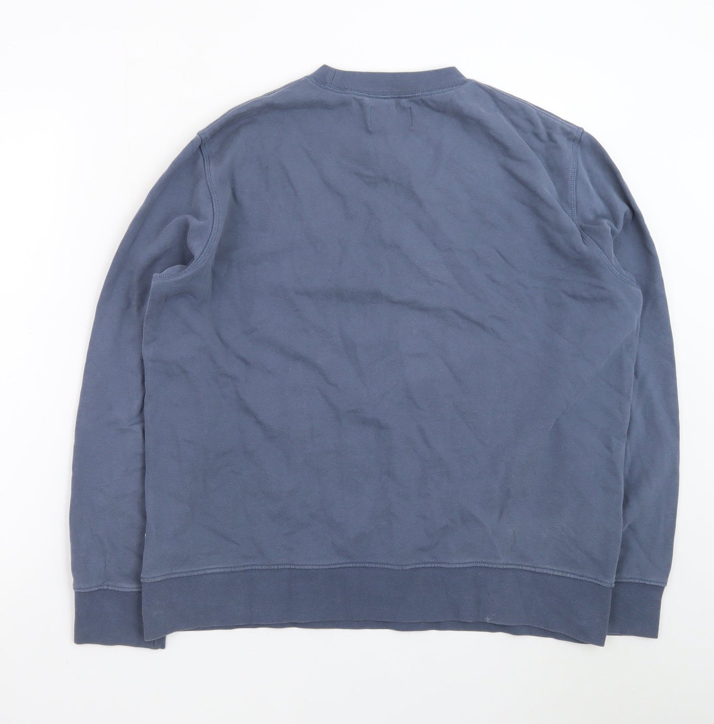 Marks and Spencer Men's Blue L Pullover Sweatshirt Crew Neck Cotton