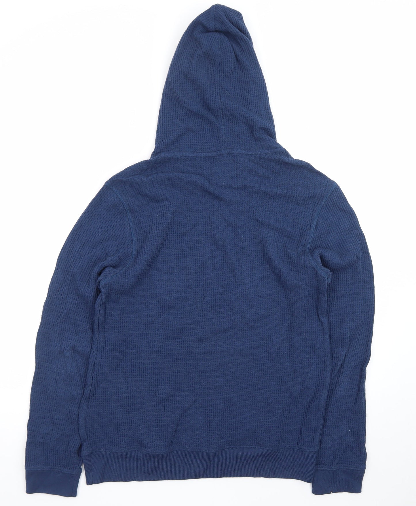 GAP Mens Blue Knit Pullover Hoodie Size M Regular Fit