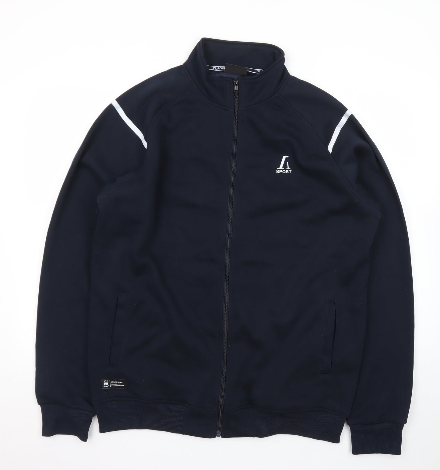PLASIO Men's Blue 2XL Full Zip Basic Sports Jacket
