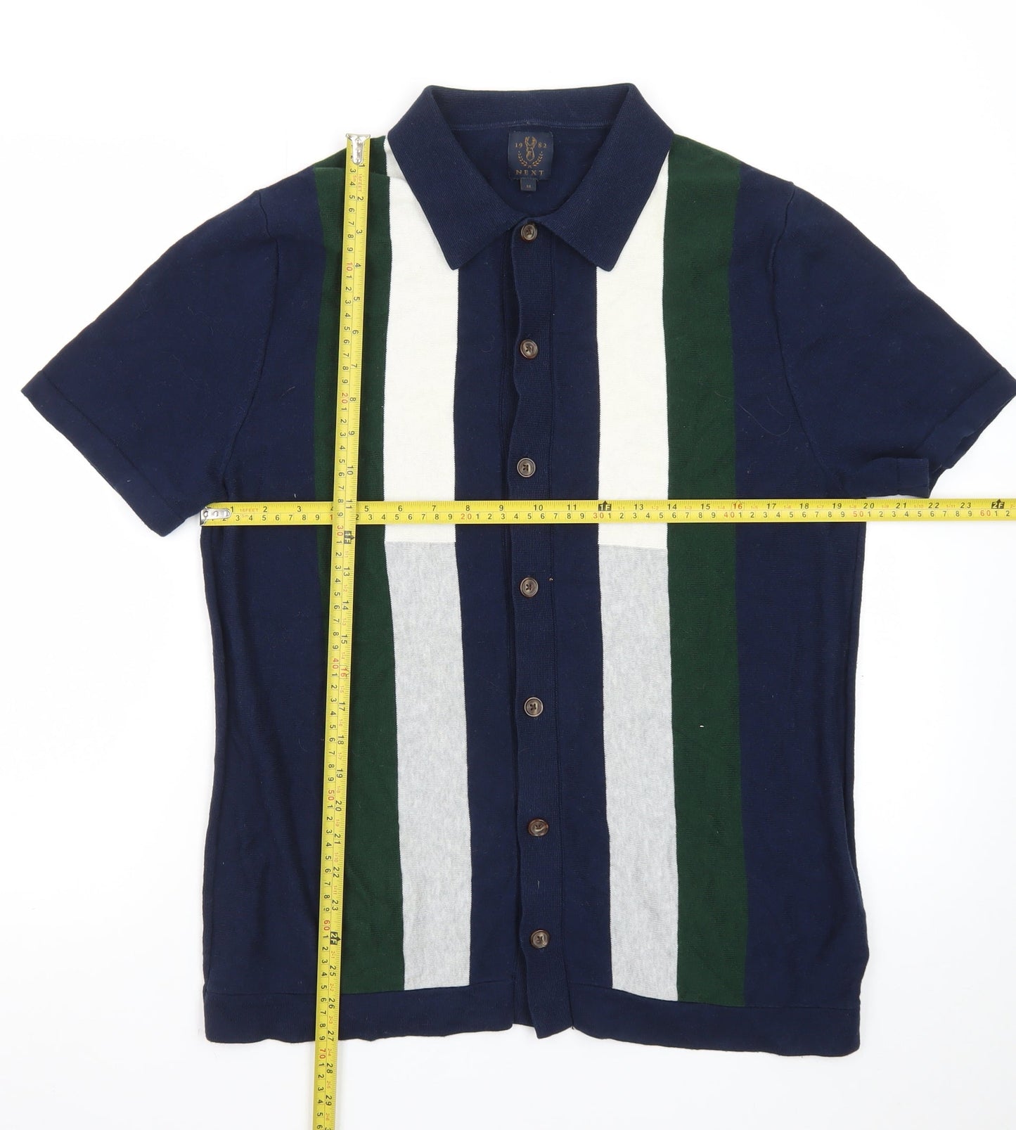 Next Men’s Multicoloured Cotton Polo Shirt Size M