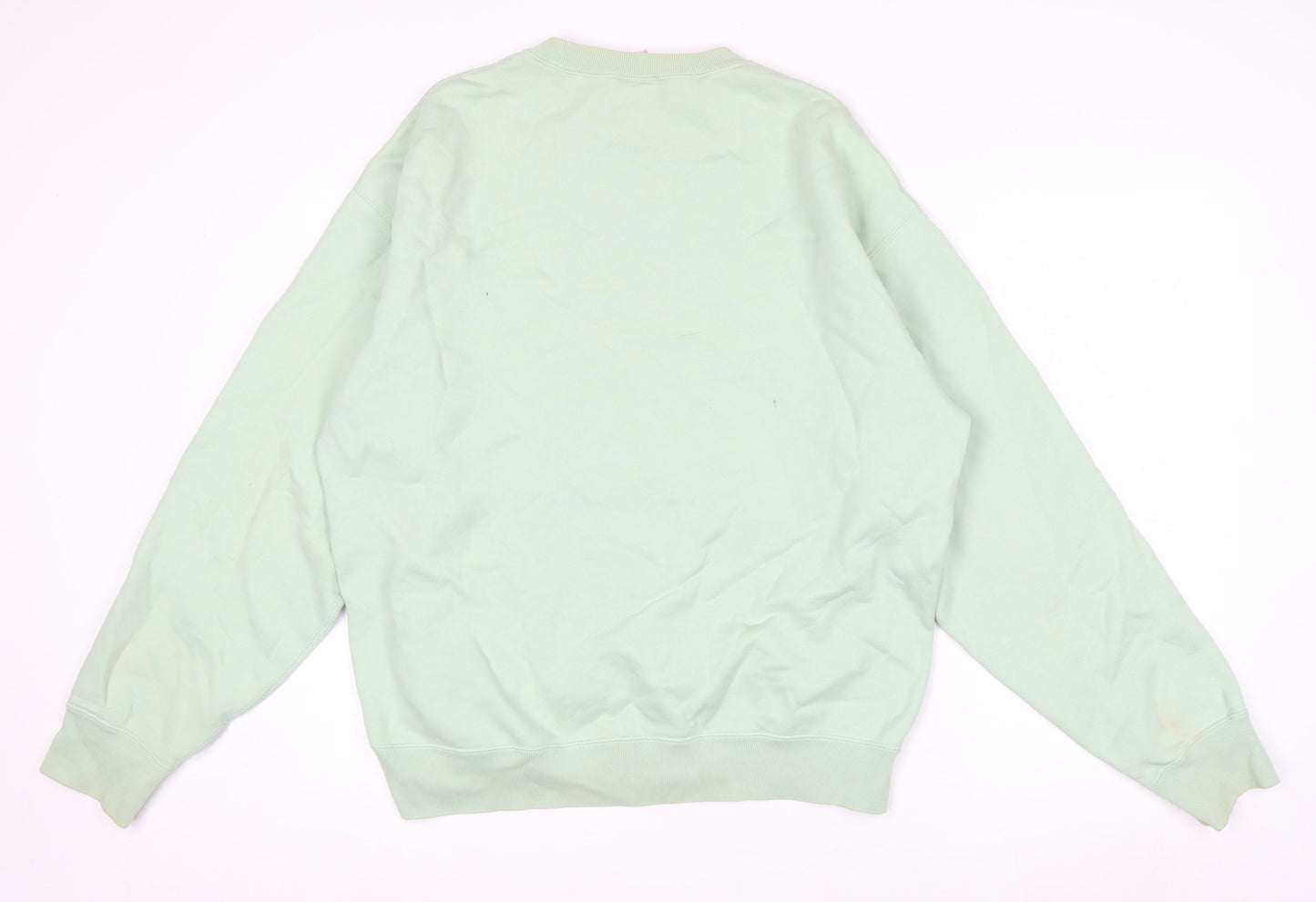 Nike Men's Green Medium Pullover Crew Neck Fleece Sweatshirt