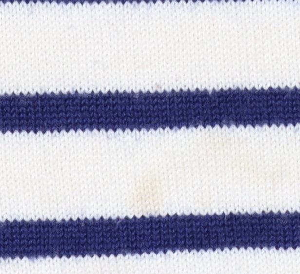 Uniqlo Women Ivory Striped Wool Knit Jumper S