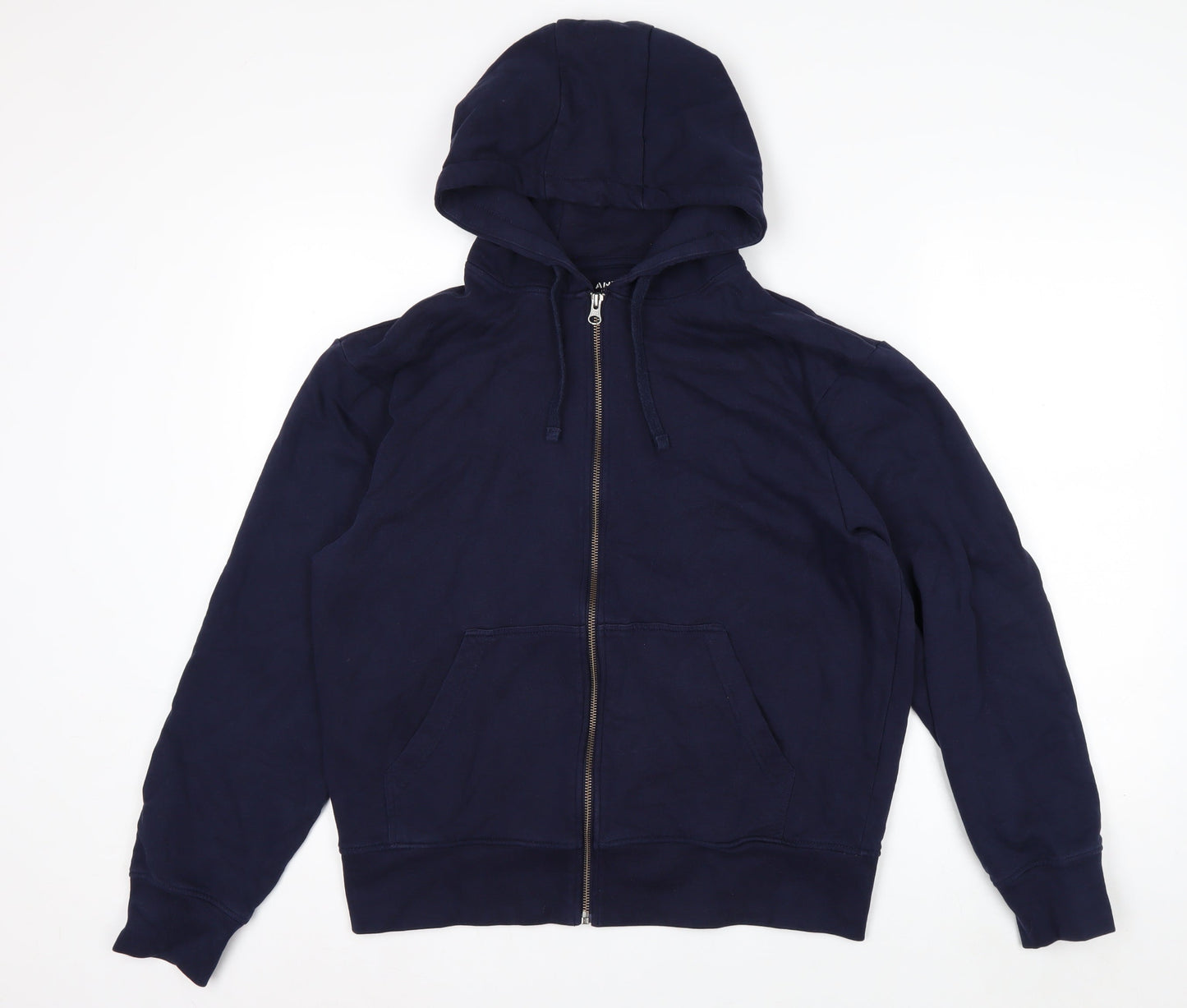 John Lewis Men’s Blue Full Zip Cotton Hoodie Size M