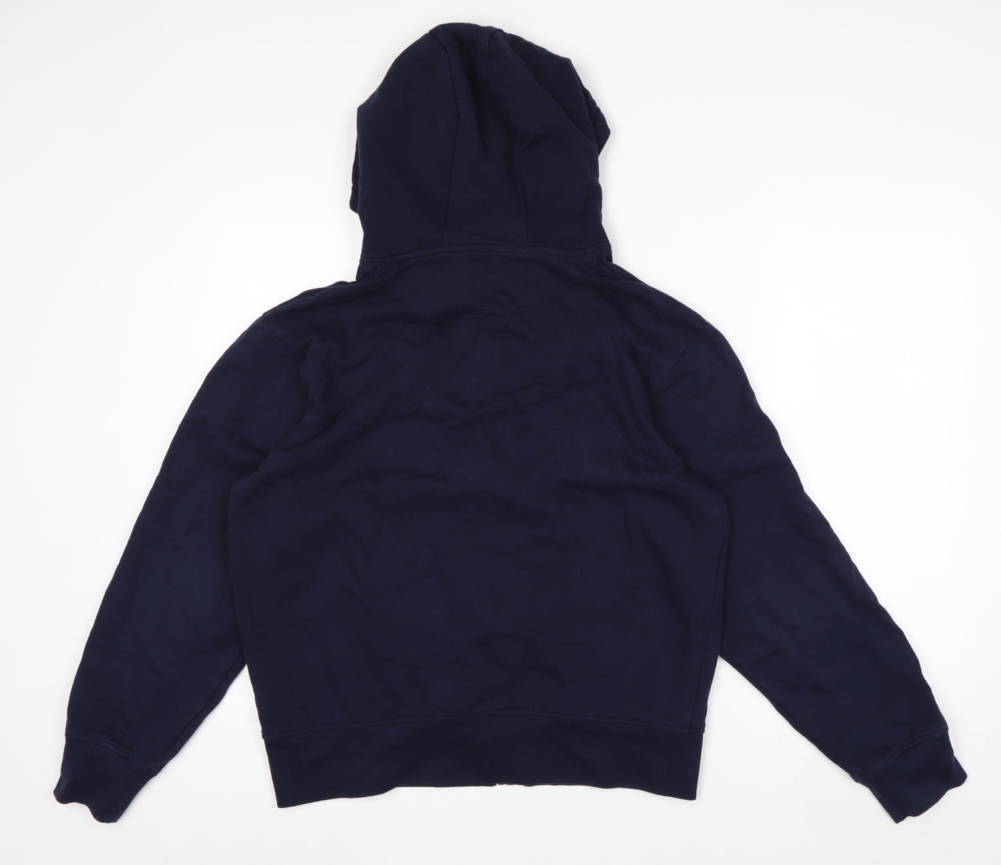 John Lewis Men’s Blue Full Zip Cotton Hoodie Size M