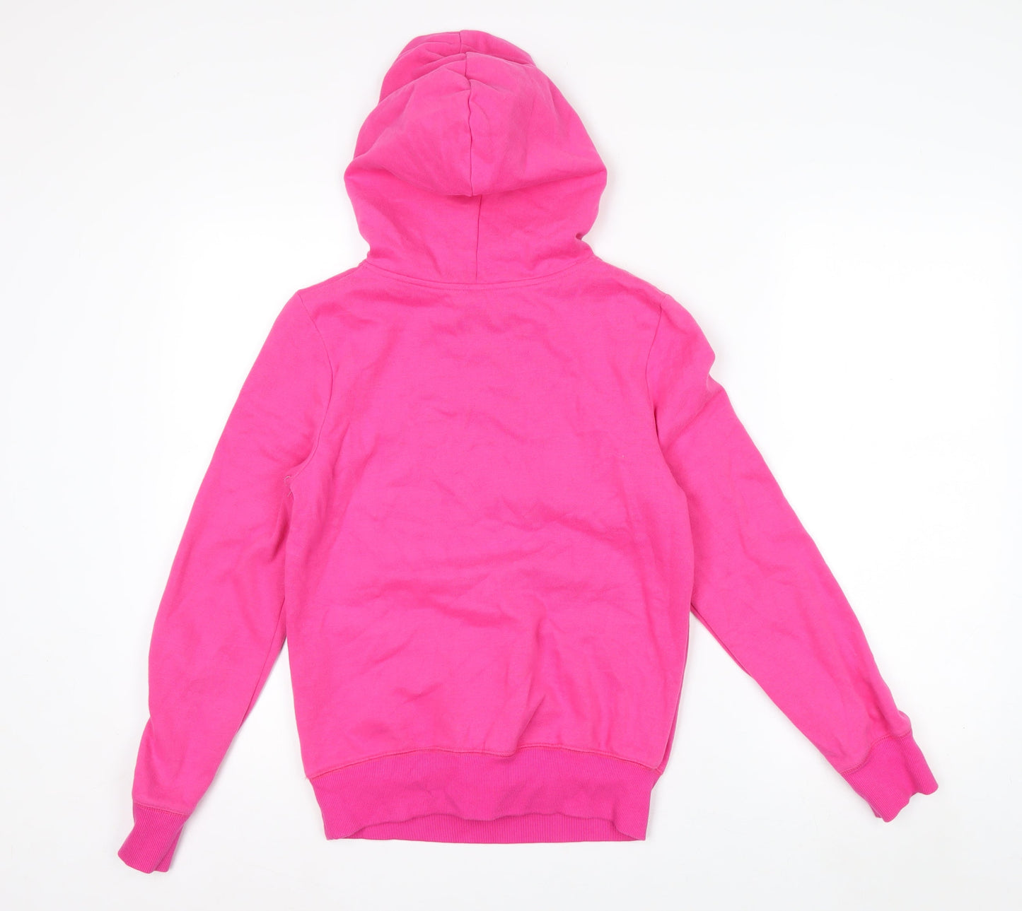 Marks and Spencer Women’s Pink Pullover Hoodie Size 8 Cotton Blend