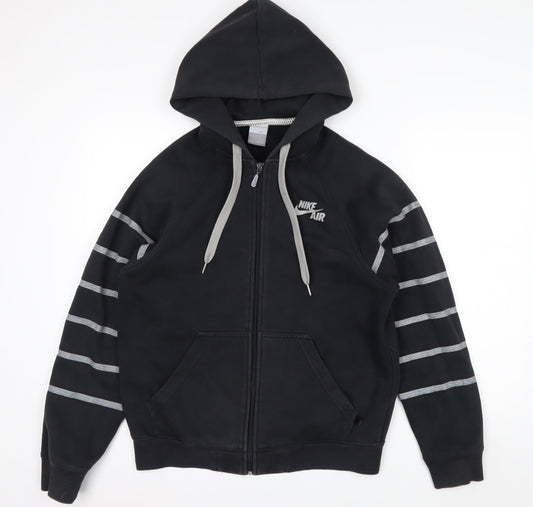 Nike Air Men's Black Full Zip Hoodie Size S Lined Fleece Sportswear