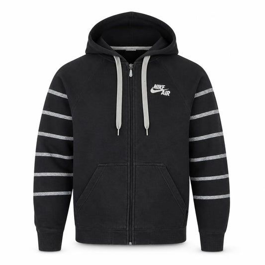 Nike Air Men's Black Full Zip Hoodie Size S Lined Fleece Sportswear