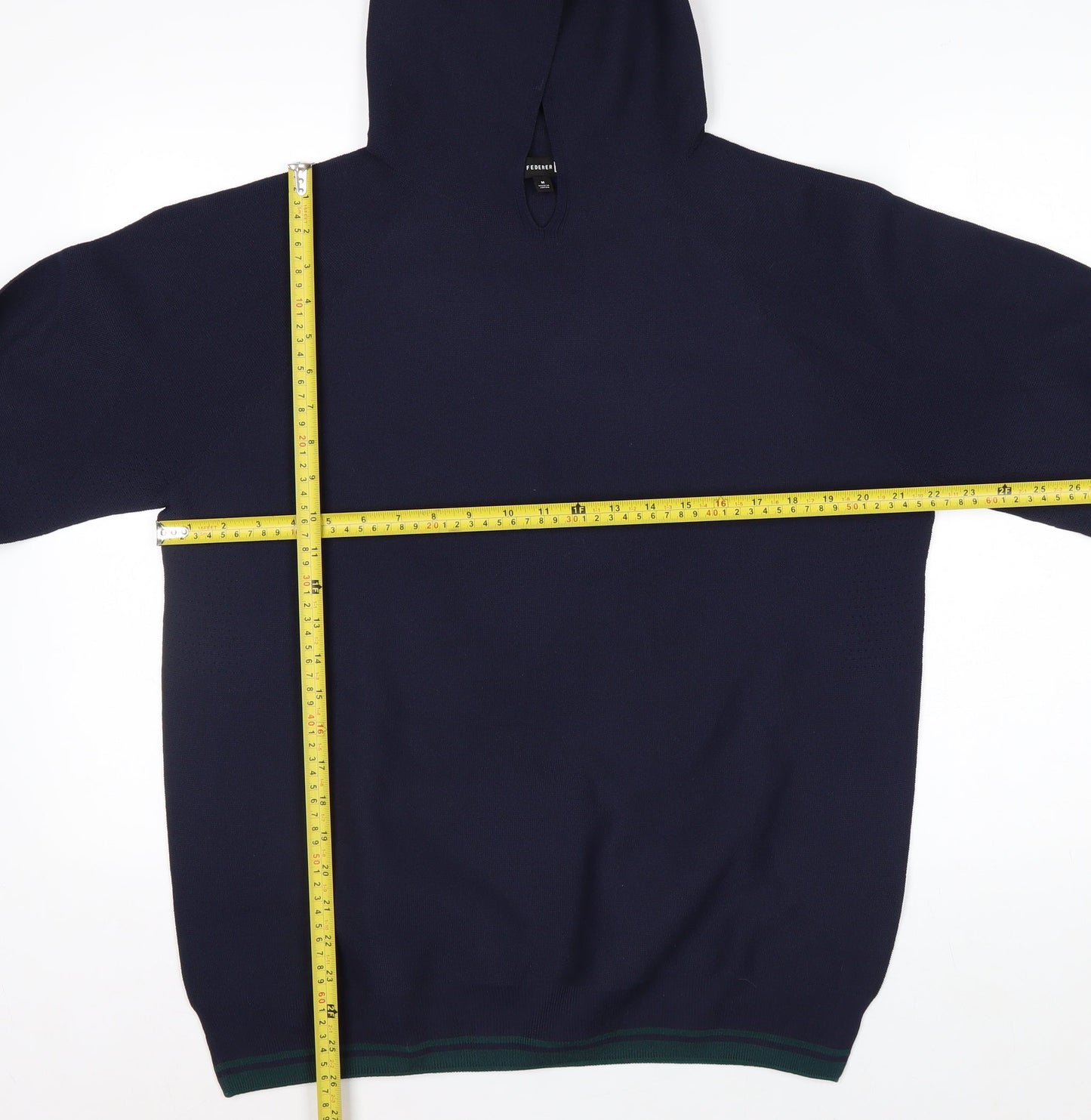 Uniqlo Roger Federer Men's Blue M Pullover Knit Hoodie