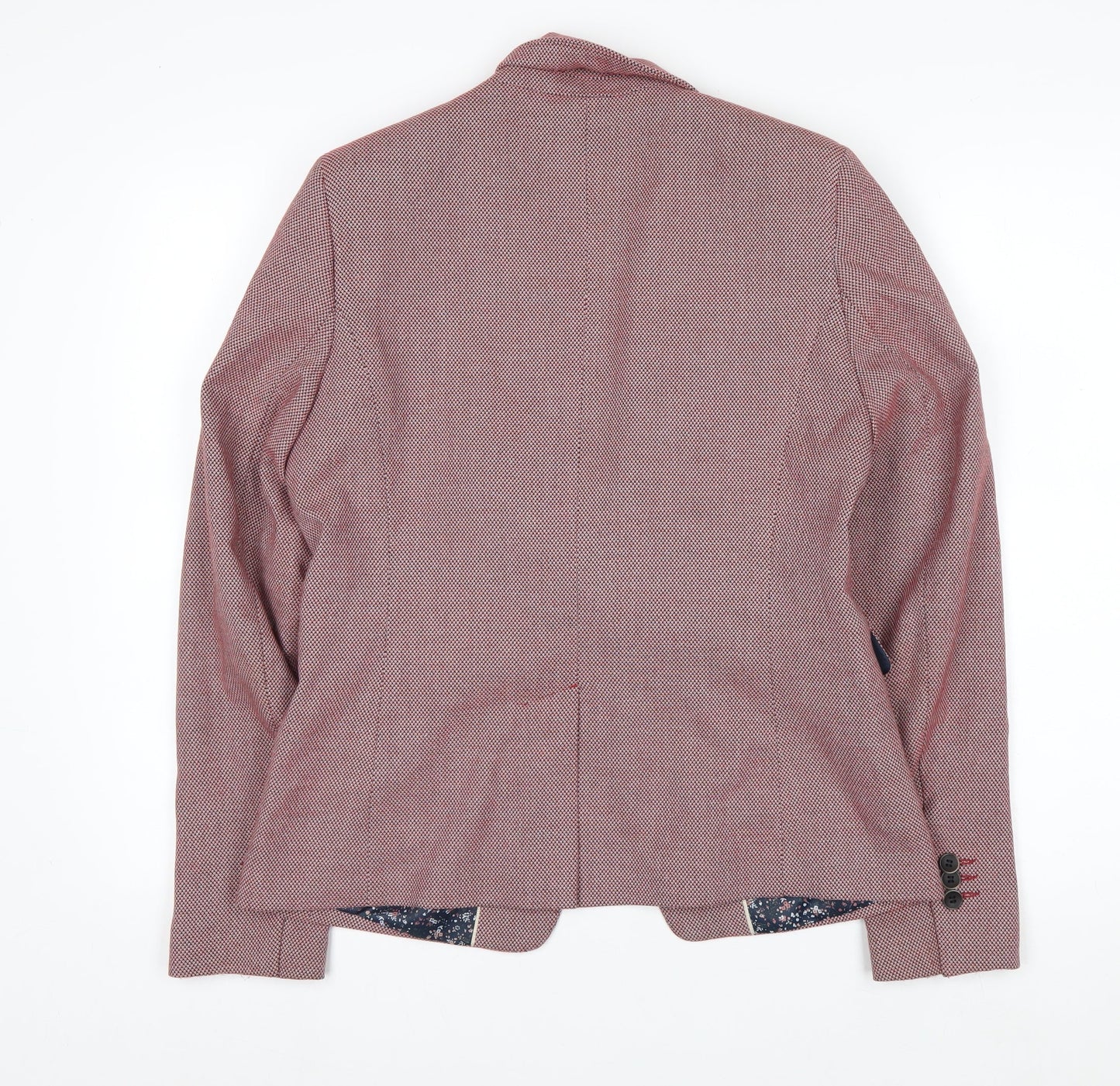 Next Women’s Pink Textured Single Breasted Blazer Size 12R