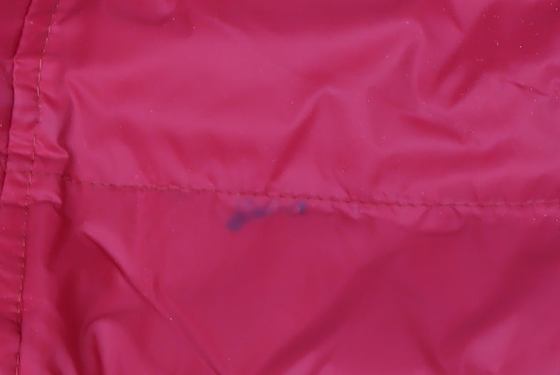 Barbour Womens Red Quilted Puffer Jacket Size 14 Lightweight Autumn Winter