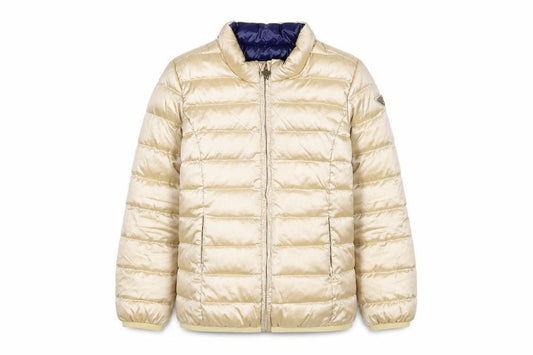 Guess Girls Beige Puffer Jacket 8 Years Lightweight Quilted Winter Coat