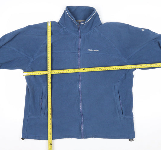 Craghoppers Men Blue Fleece Full Zip Jacket Size L 42in
