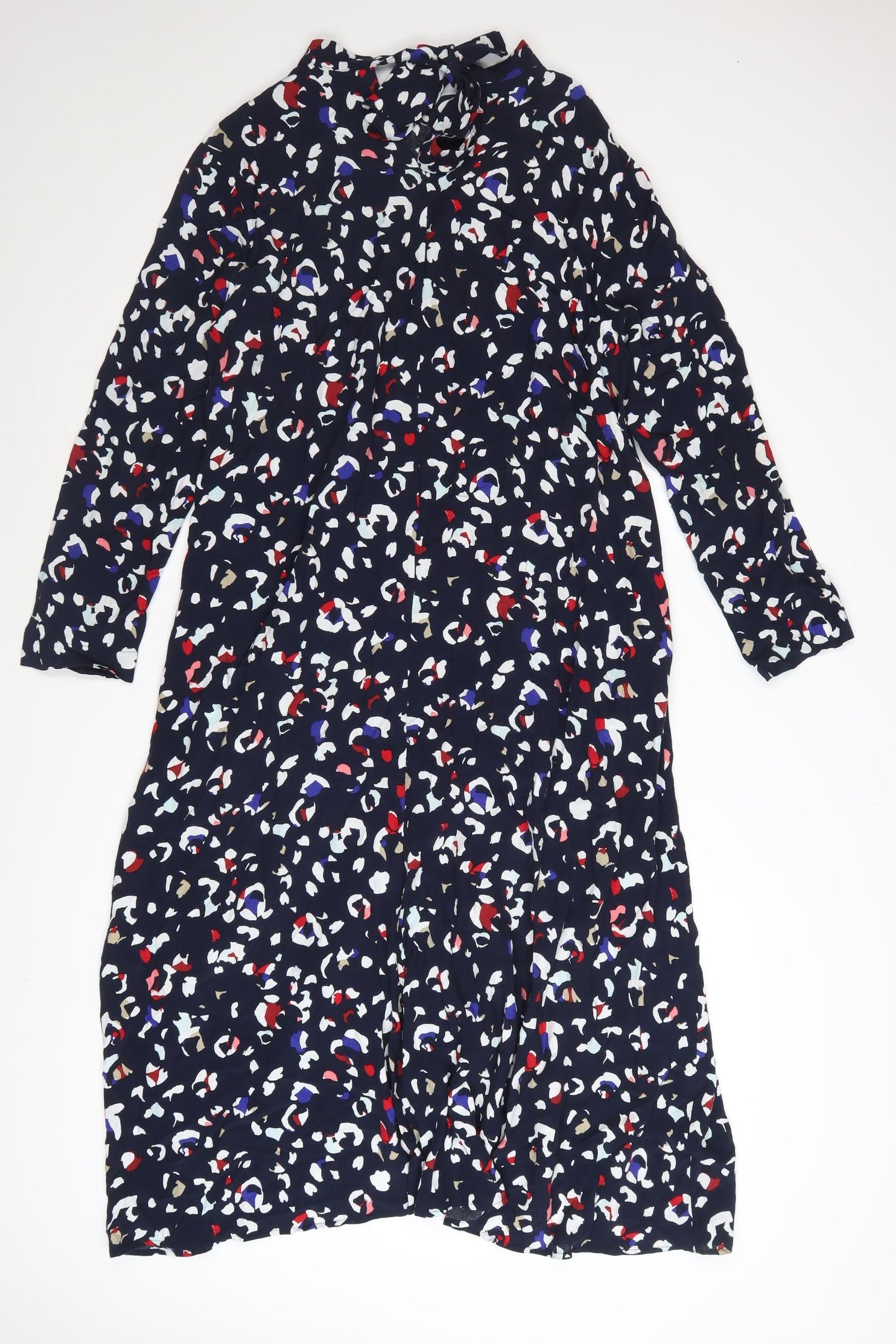 Marks and Spencer Women’s Multicoloured A-Line Midi Dress Size 14