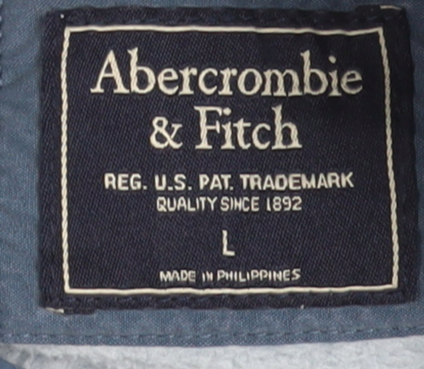 Abercrombie & Fitch Women Blue Quilted Fleece Pullover Sweatshirt L