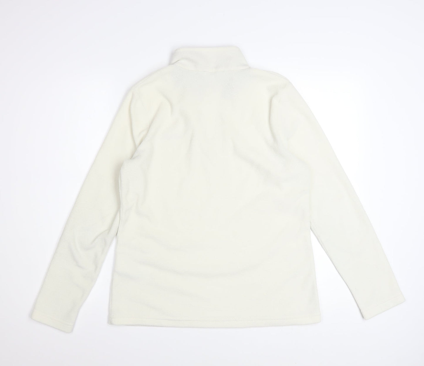 Regatta Women Ivory 1/4 Zip Fleece Pullover UK 12 Outdoor Sweatshirt