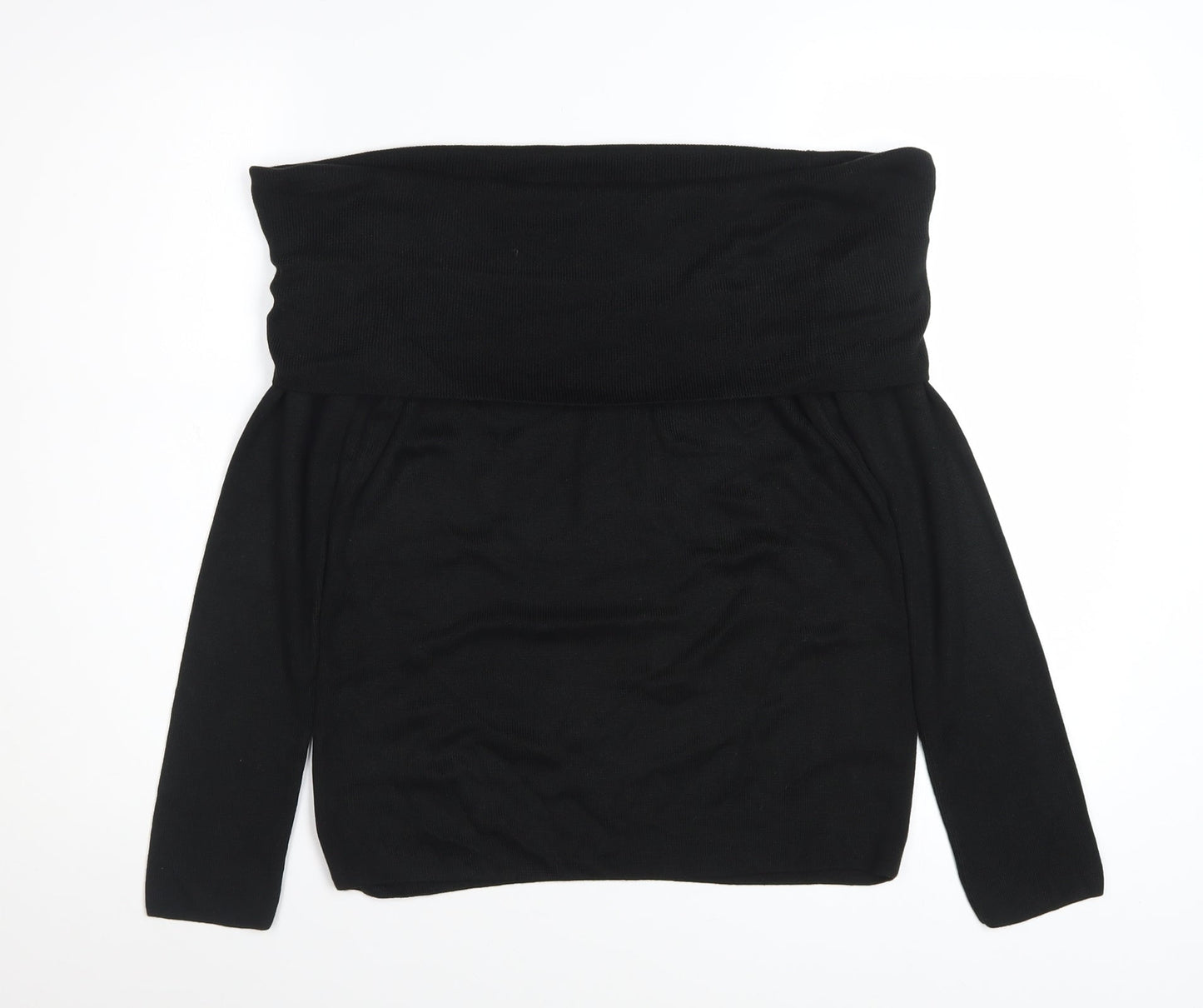 Marks and Spencer Women’s Black Off Shoulder Knit Top Size 12