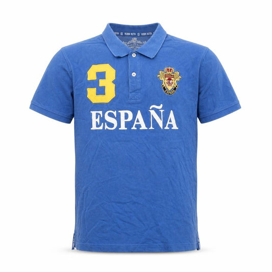 Robin Ruth Men's Blue España Polo Shirt XL Cotton Casual