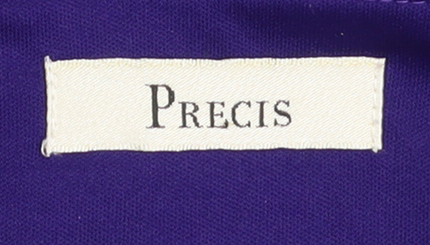 Precis Women Purple Size 14 Sleeveless Sheath Knee Length Dress