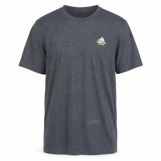 Adidas Men's Grey AEROREADY Graphic Print Cotton T-Shirt Size M