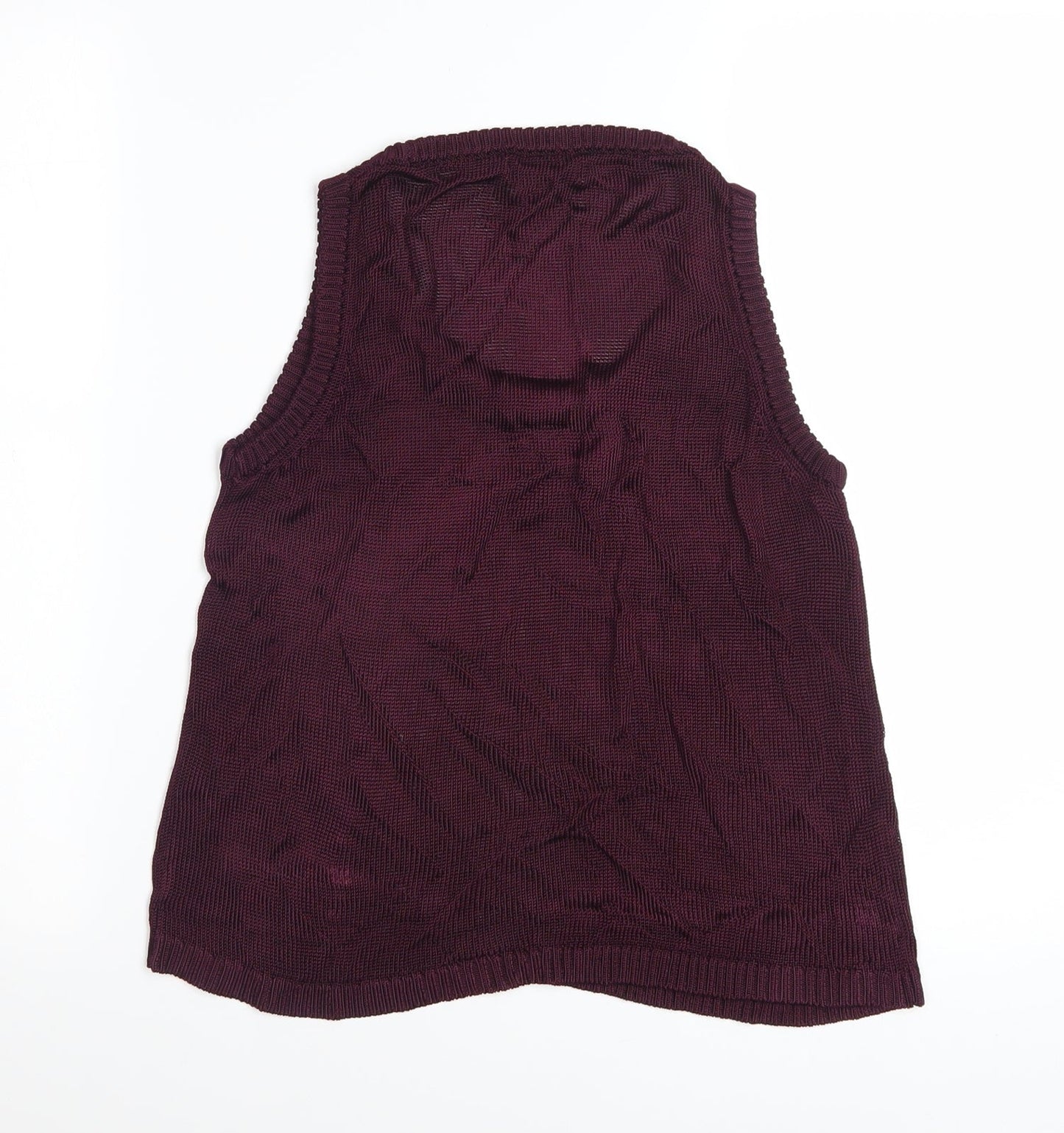 Marks and Spencer Autograph Women's Purple Knit Tank Top M