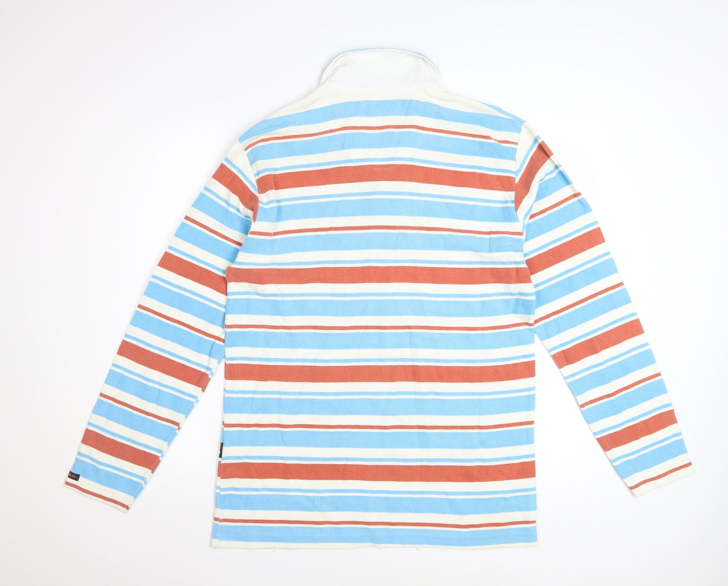 Clarion Men's Multicoloured XL Striped Long Sleeve Polo Shirt