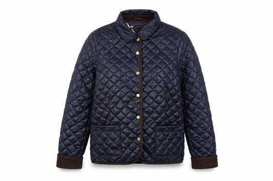 Tommy Hilfiger Women's Blue Quilted Padded Jacket Size 14